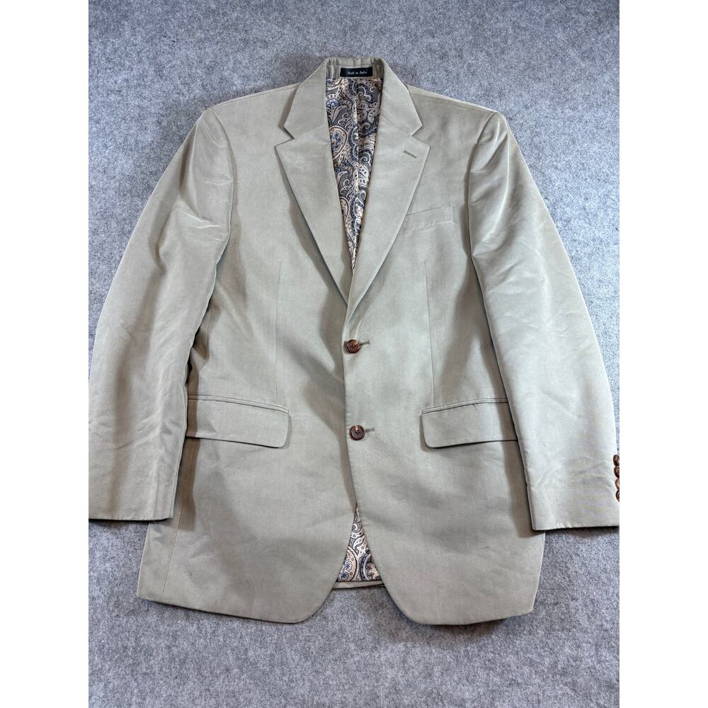 Lauren Ralph Lauren Blazer Jacket Mens Size 38 Regular Brown Lined Work Office